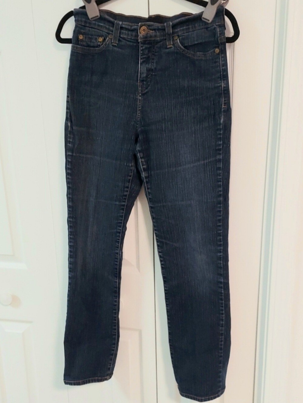 Levis 512 Jeans, Size 6, Slimming, Bootcut, Classic 5 Pocket, Dark Wash Denim